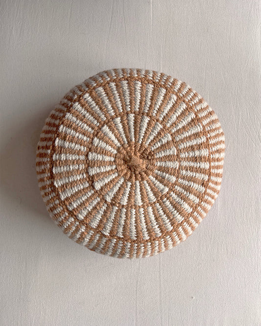 Round Cushion – Camel & Natural (M)