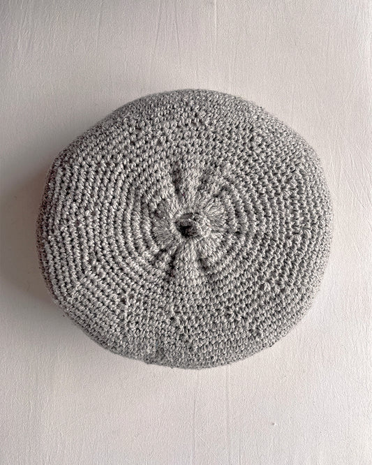 Round Cushion – Gray & Natural (M)