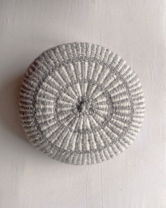 Round Cushion – Gray & Natural (M)