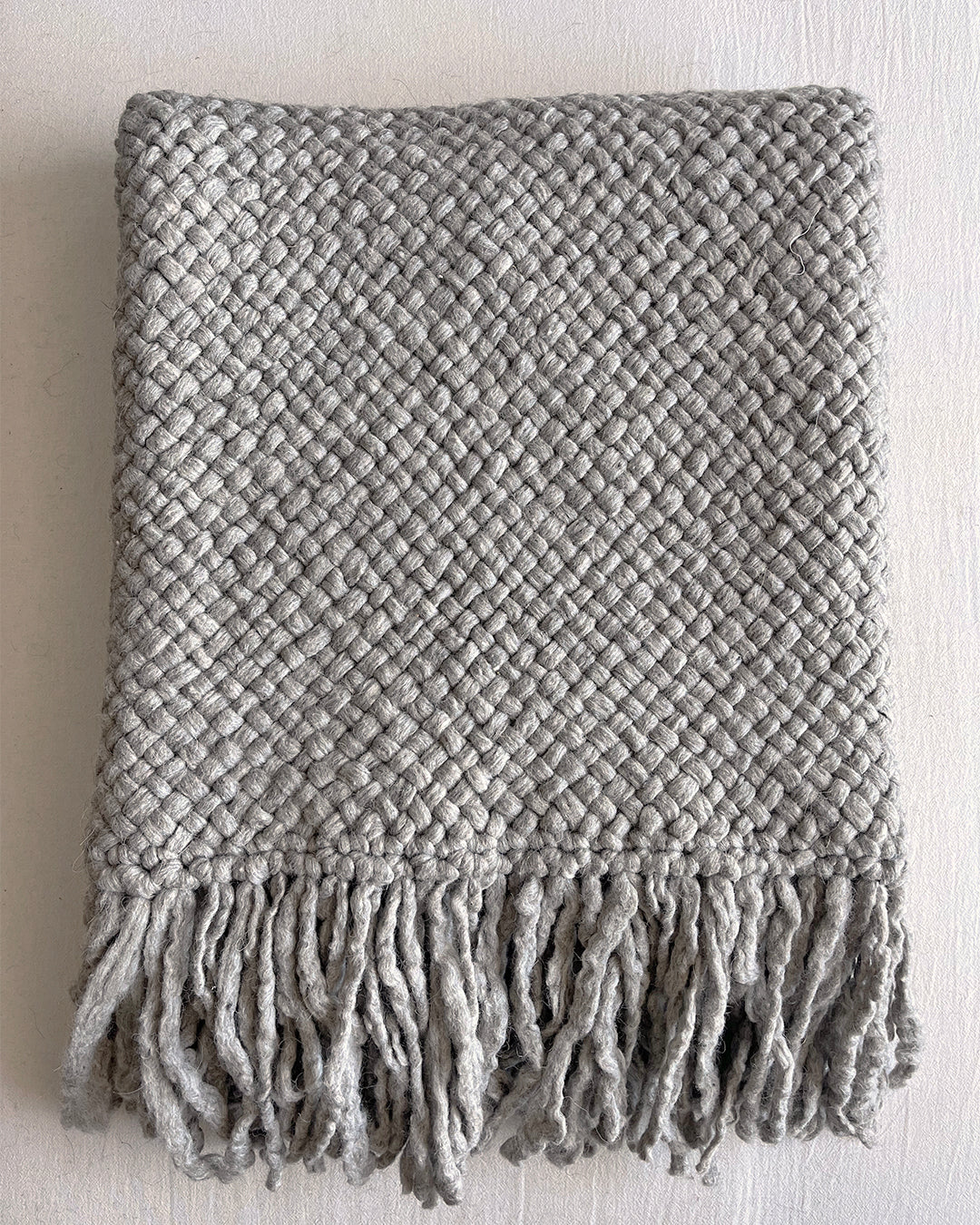 Wool Throw – Gray