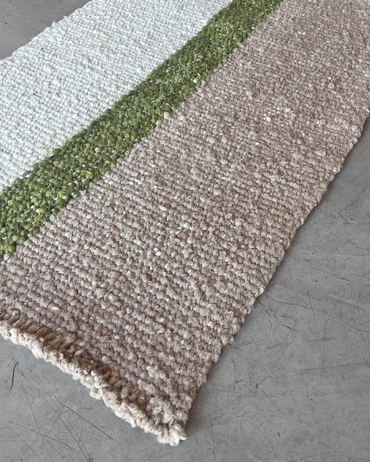 3 Colors Runner - Natural, Moss & Sand