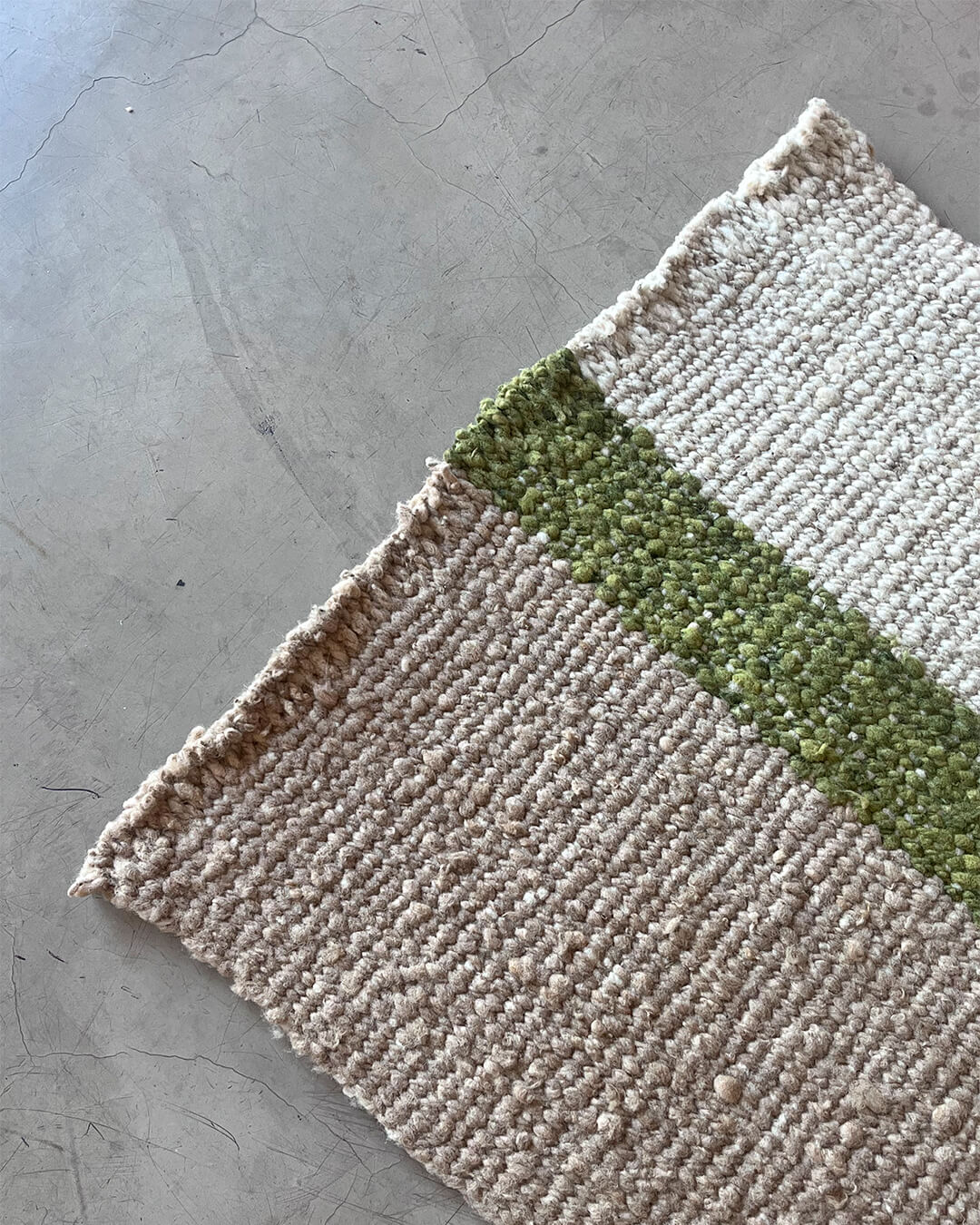 3 Colors Runner - Natural, Moss & Sand