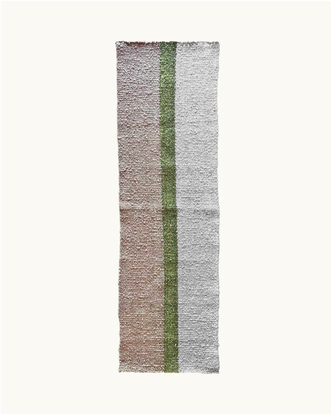 3 Colors Runner - Natural, Moss & Sand