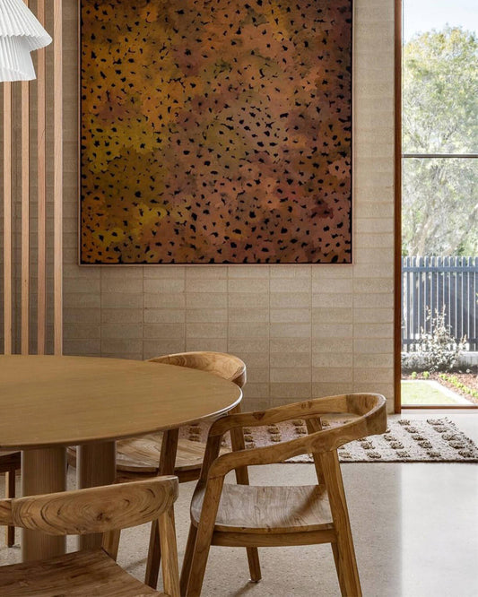 Pom Pom Rug – Old Rose & Nut