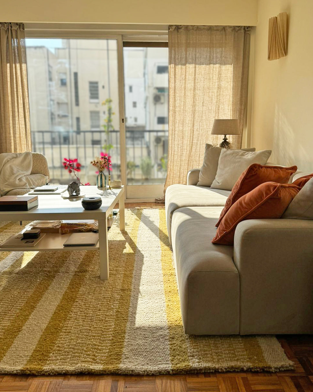 Solid Rug - Onion & Natural