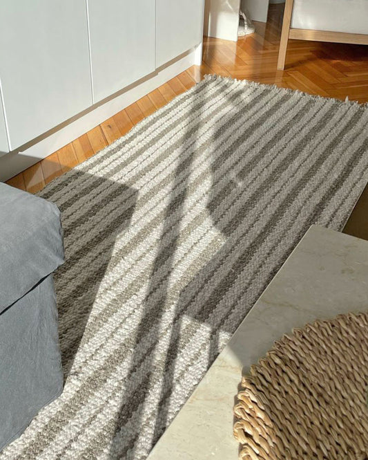 Area Rug - Natural & Gray