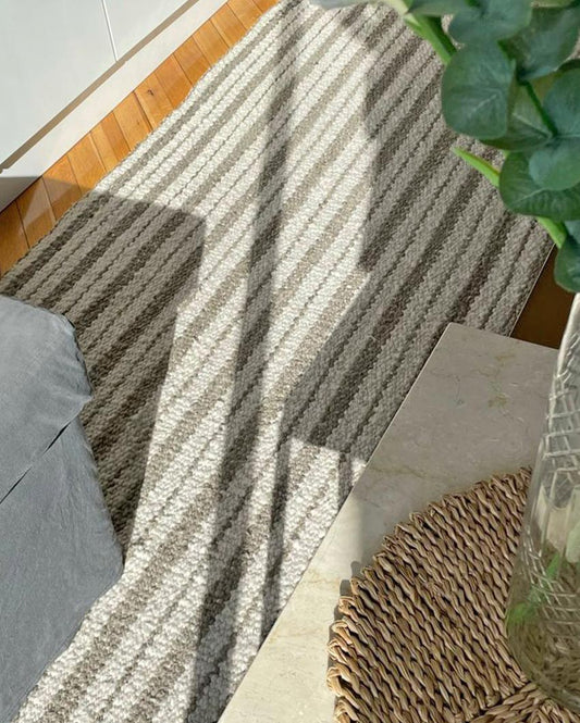 Area Rug - Natural & Gray